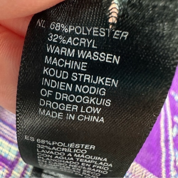 Huge Purple and Light Blue Paisley Scarf Wrap - Picture 8 of 11